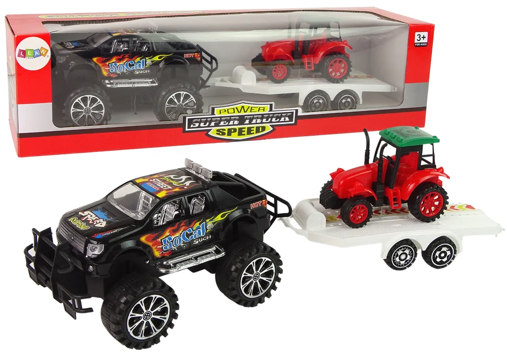 Set vozila s trenjem: terenski auto, prikolica i bager_2