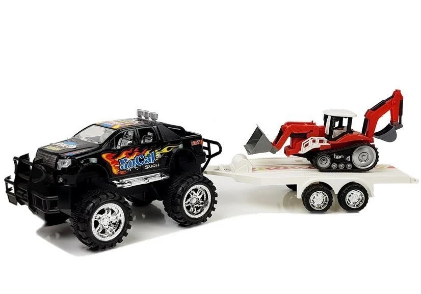 Set vozila s trenjem: terenski auto, prikolica i bager_3