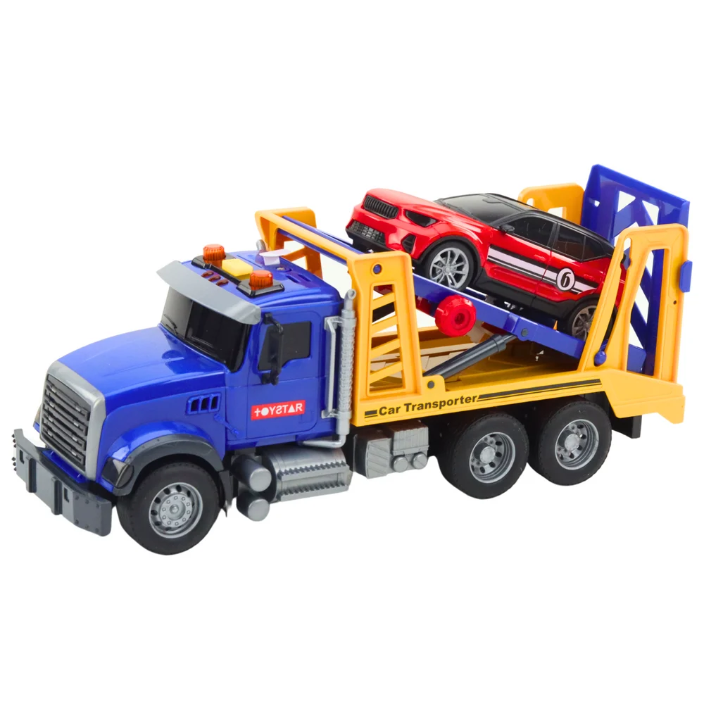 Set vučnog kamiona s prikolicom, automobil, svjetla i zvukovi_2