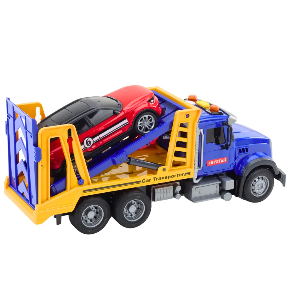 Set vučnog kamiona s prikolicom, automobil, svjetla i zvukovi_3