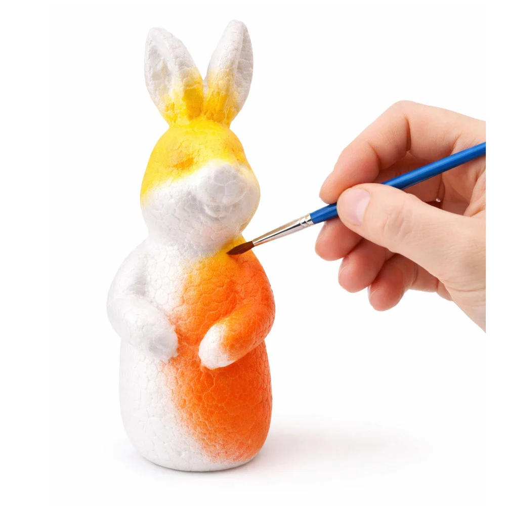 Set za bojanje stiropornih zečića 15 cm i 9 cm s bojama_2
