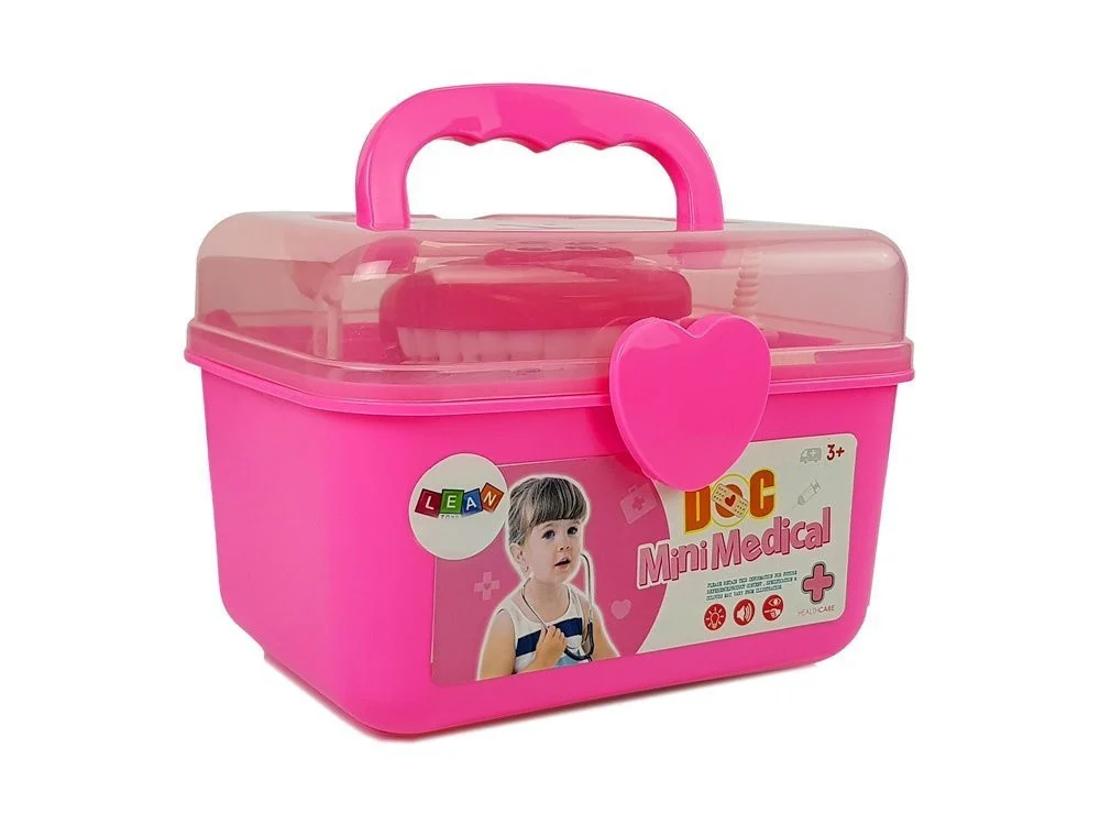 Set za igru zubara u ružičastoj kutiji_7