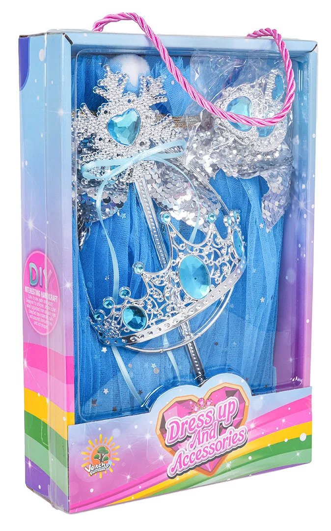 Set za malu princezu s plavom pelerinom_4