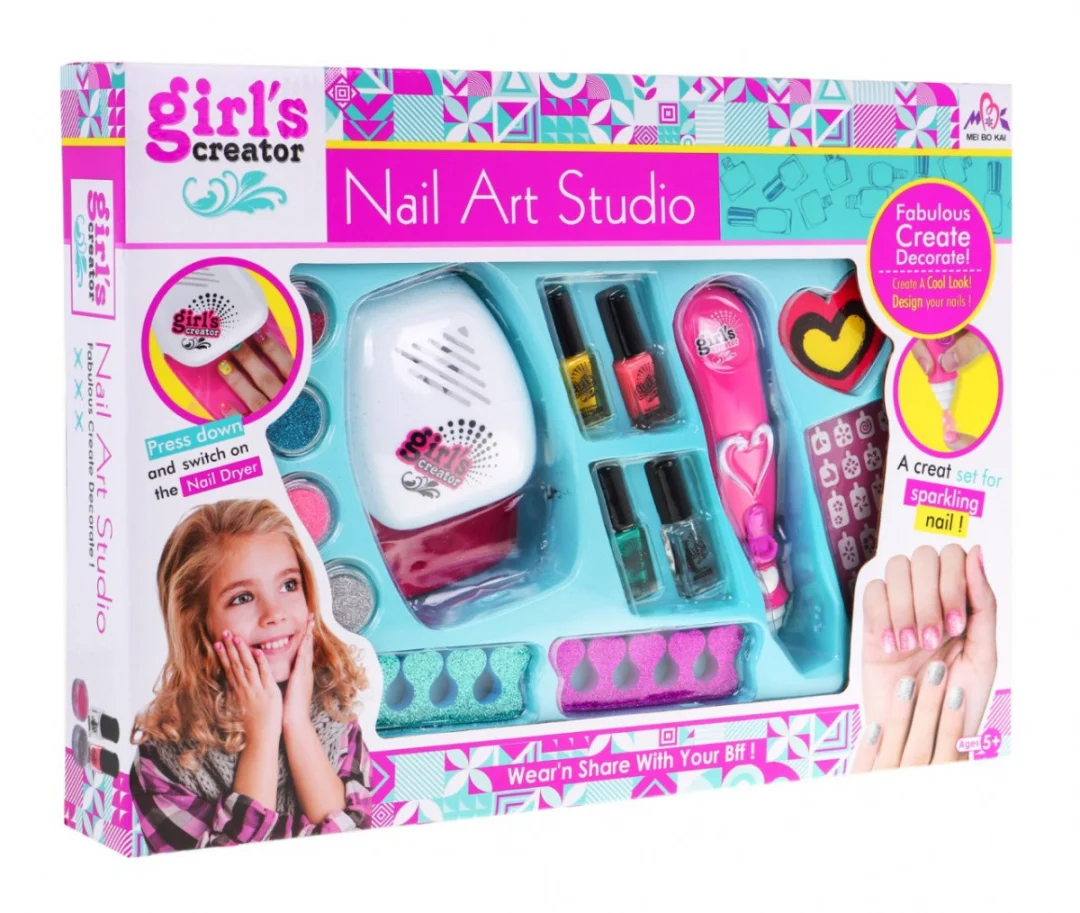 Set za nokte 5+ sa glitter strojem i sušilom_6
