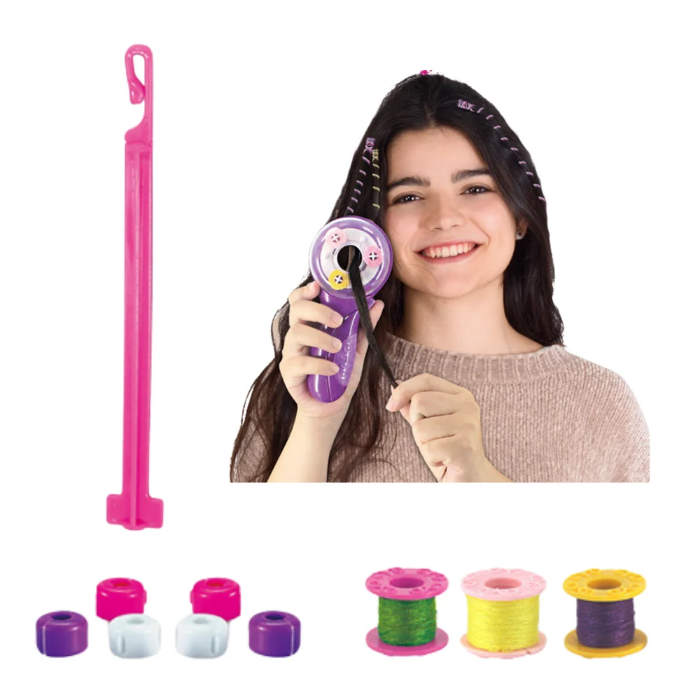 Set za pletenje kose s automatskim strojem i perlicama_3