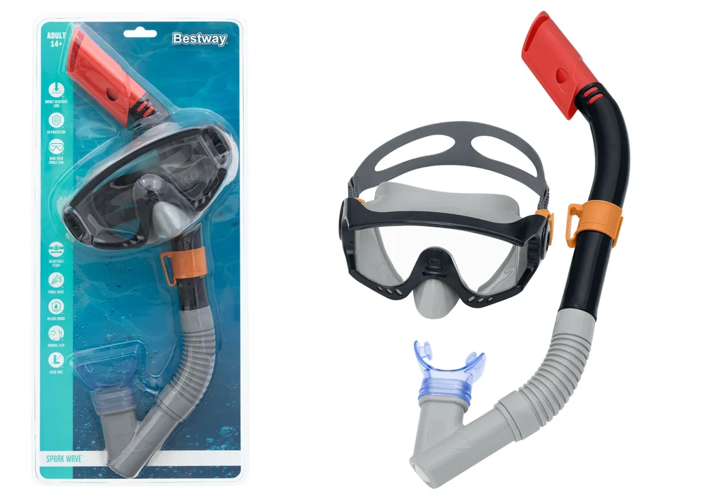 Set za ronjenje Bestway 24068, crna maska i disalica_1