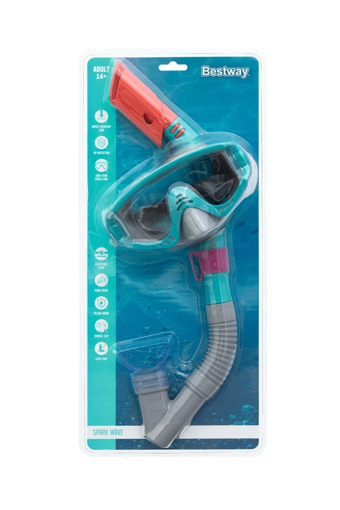 Set za ronjenje Bestway 24068, maska i disalica, plava_9