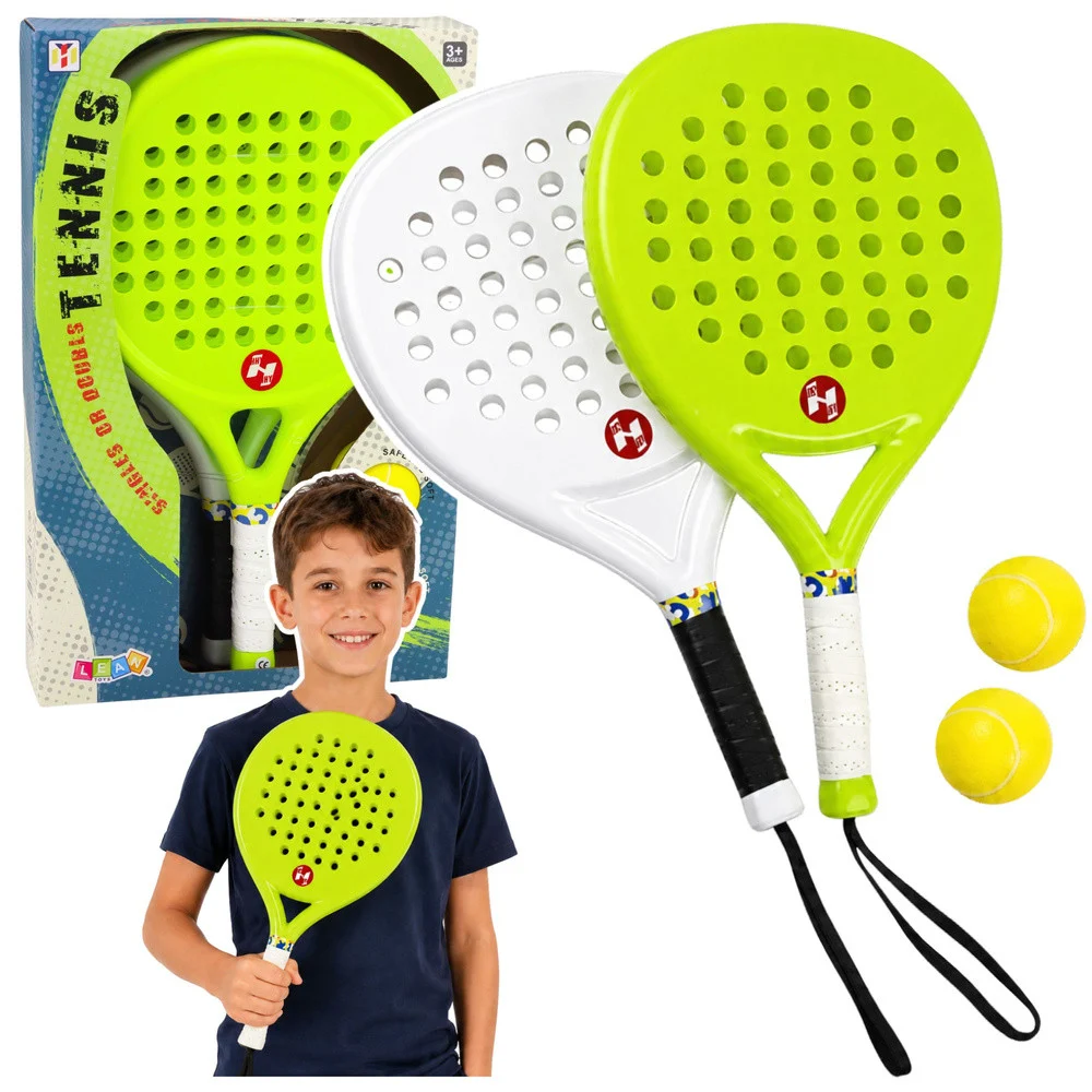 Set za tenis na plaži s reketima i pjenastim lopticama_1