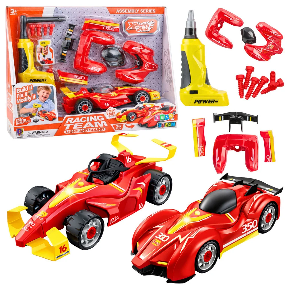 Set za tuning trkaćeg auta s odvijačem i svjetlima_1