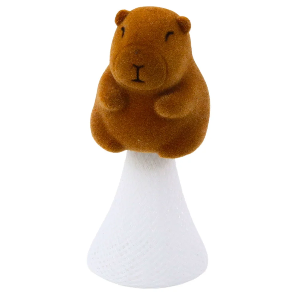 Skakajuća kapibara na proljetnoj bazi, bež-smeđa, 10 cm_3
