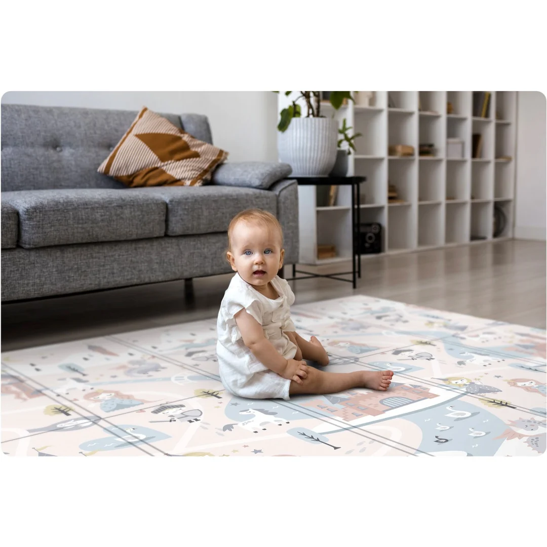 Sklopiva edukativna pjenasta podloga 200 x 180 x 1 cm Nukido NK-340, siva, var. 734002_11