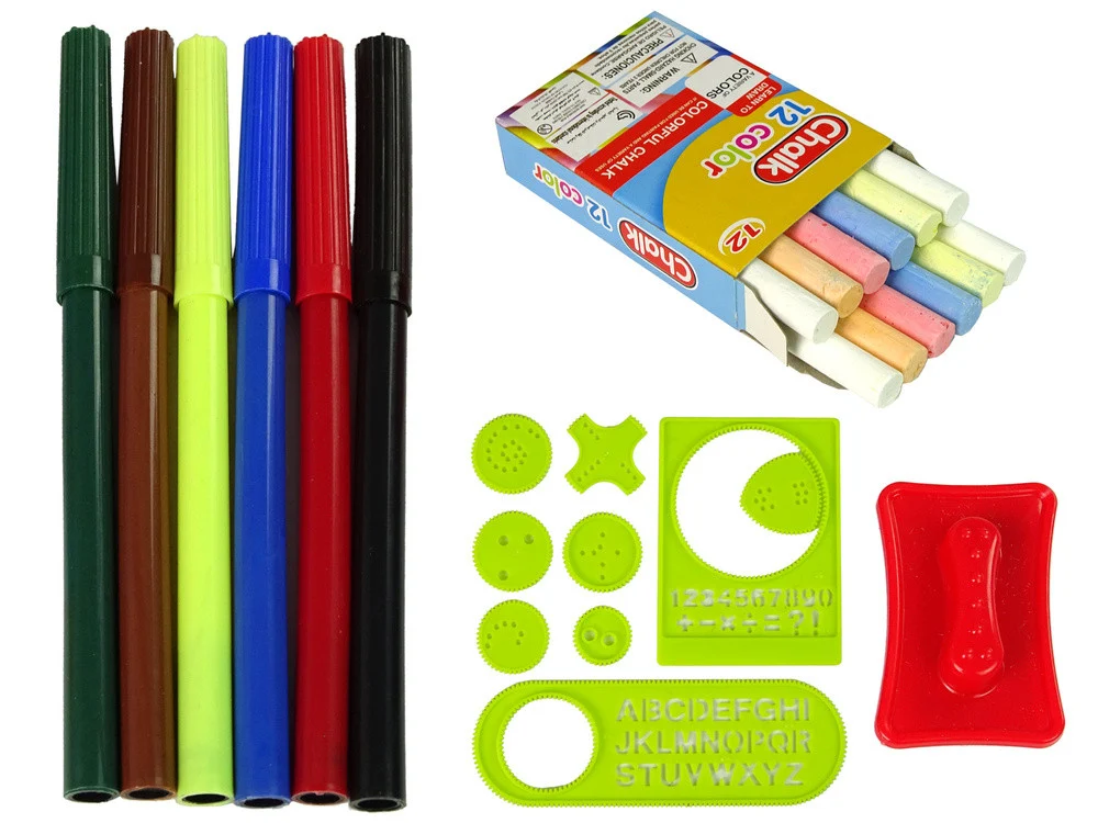 Sklopivi 2u1 kofer za ploču - kreda i marker_2