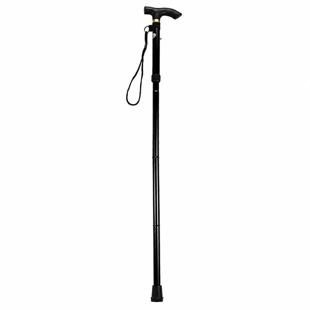 Sklopivi aluminijski štap za hodanje crni 85–95 cm_2
