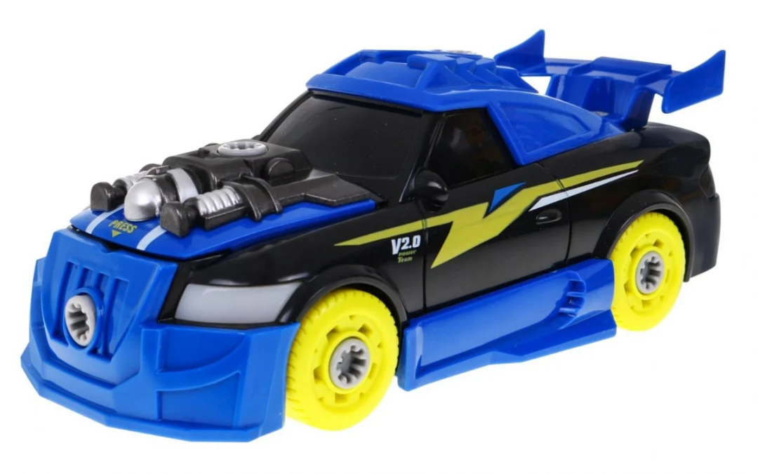 Sklopivi sportski automobil 2-u-1 s odvijačem, zvukovi i svjetla, 3+_3