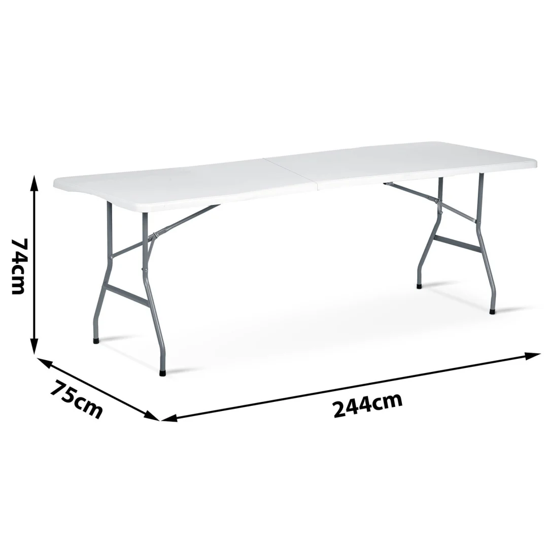 Sklopivi vrtni stol za catering 244 cm Plonos bijeli_4