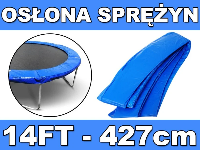 SkyRamiz plava zaštitna ogrlica s oprugom za vrtni trampolin 427 cm / 14 stopa_1