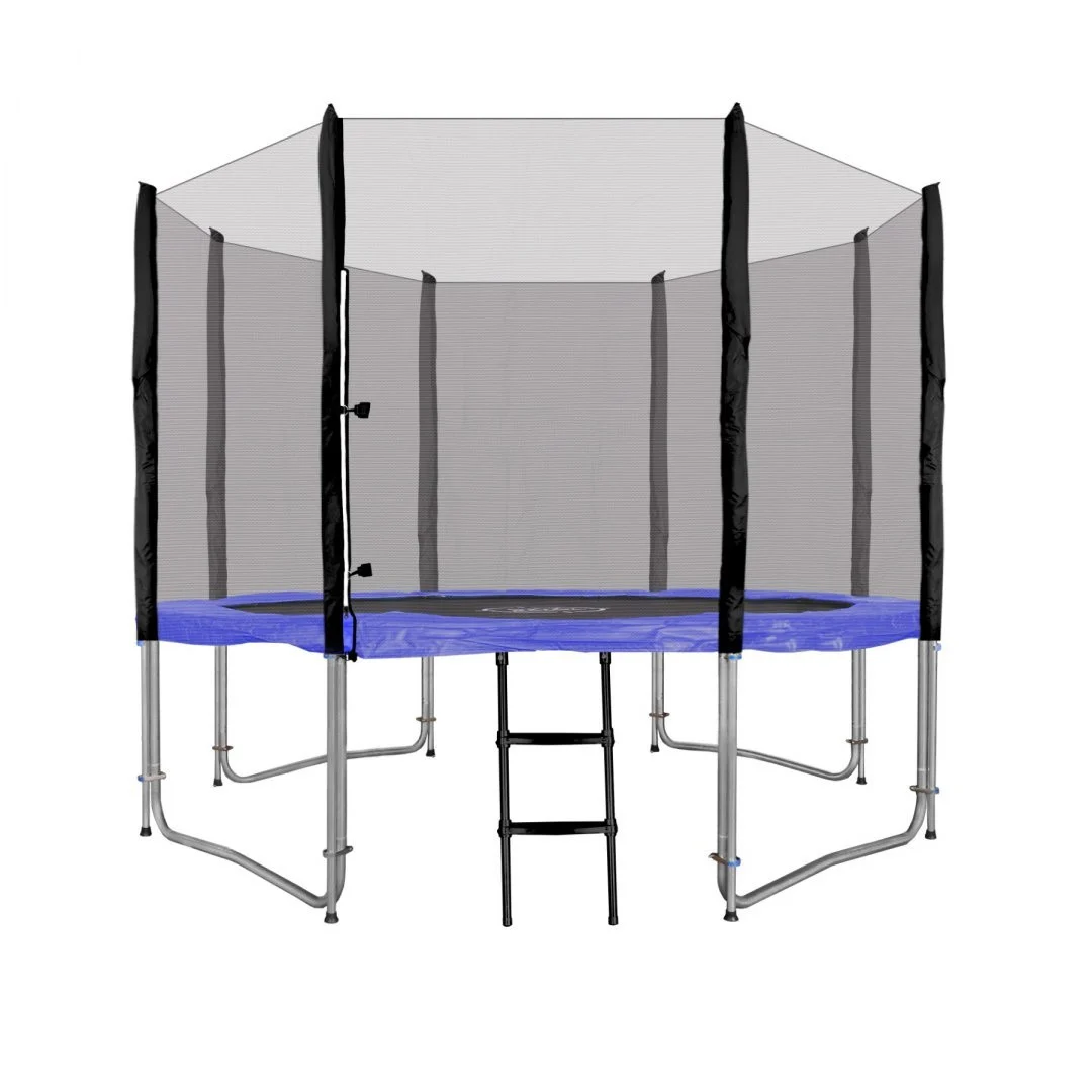 SkyRamiz vrtni trampolin 305 cm 10 stopa za djecu plavi + pribor, plava_1