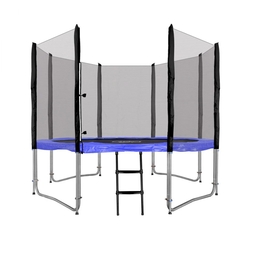 SkyRamiz vrtni trampolin 305 cm 10 stopa za djecu plavi + pribor, plava_2