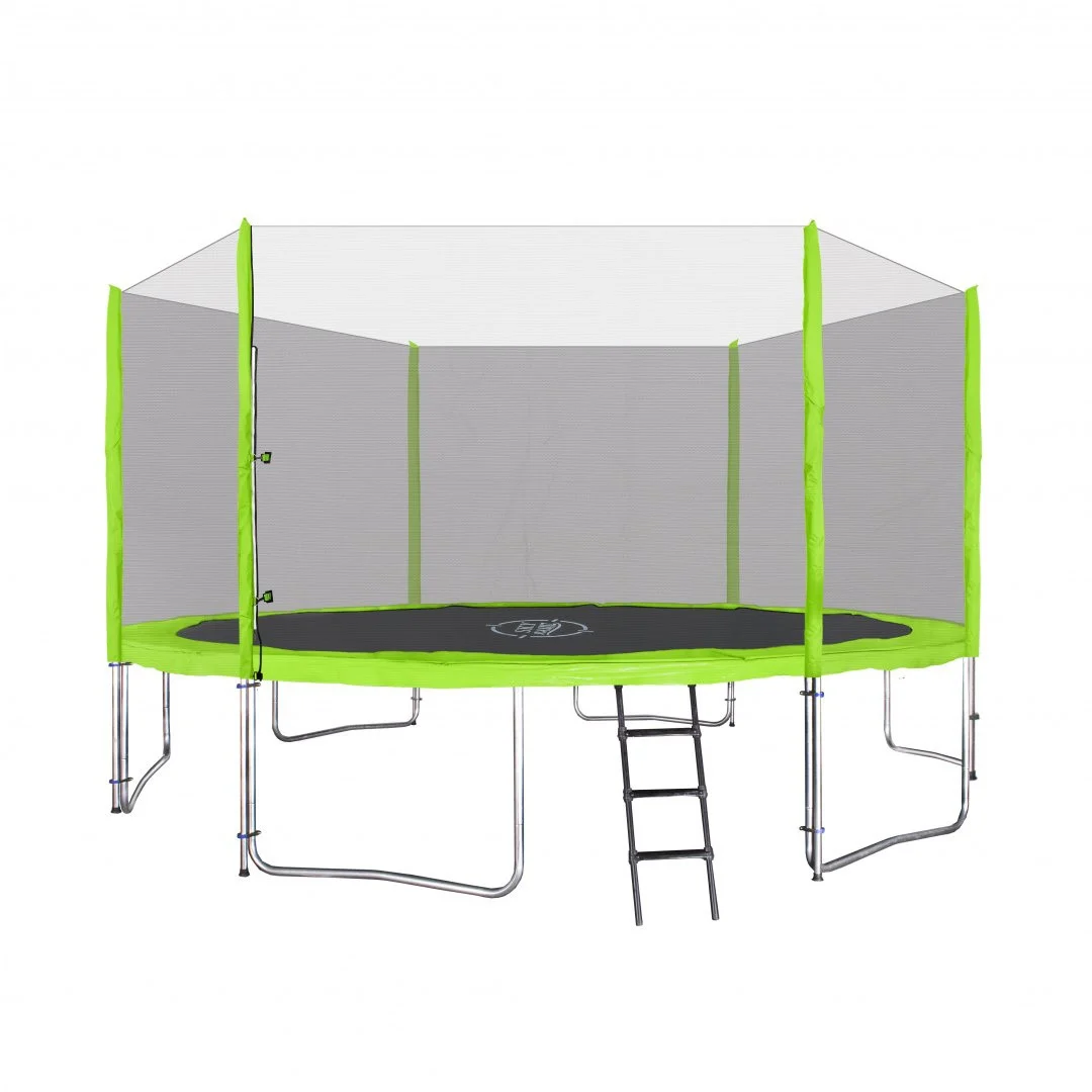 SkyRamiz vrtni trampolin 366 cm 12 stopa za djecu zeleni + pribor, zelena_4