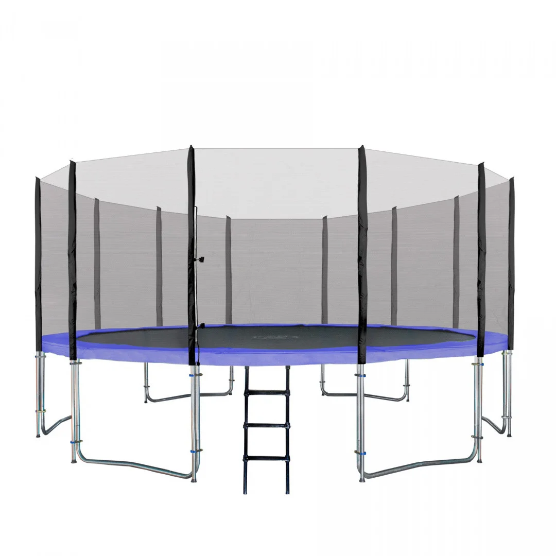 SkyRamiz vrtni trampolin 487 cm 16 stopa za djecu plavi + pribor, plava_3
