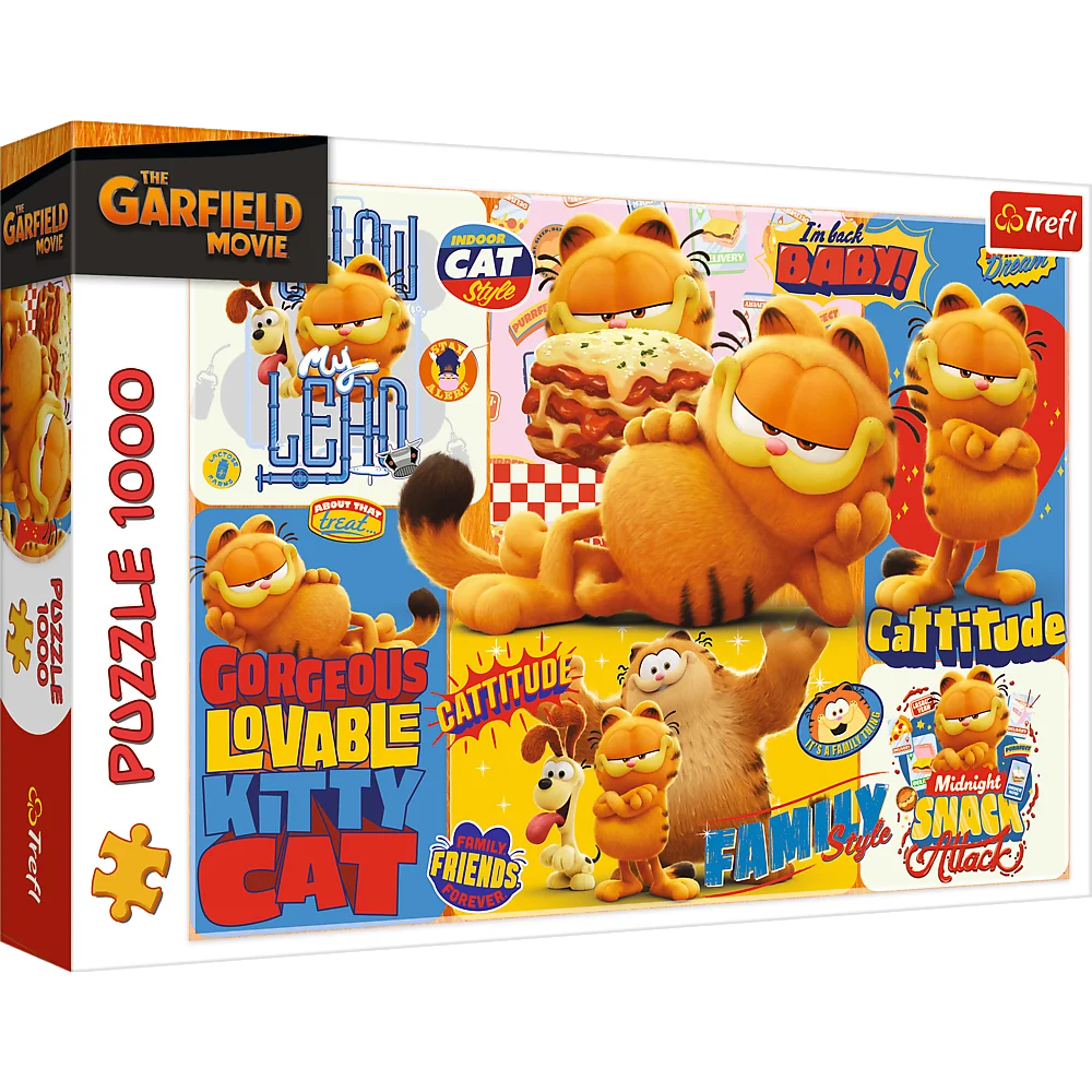 Slagalica - 1000 - Garfieldove avanture - Garfield Trefl 10935_2