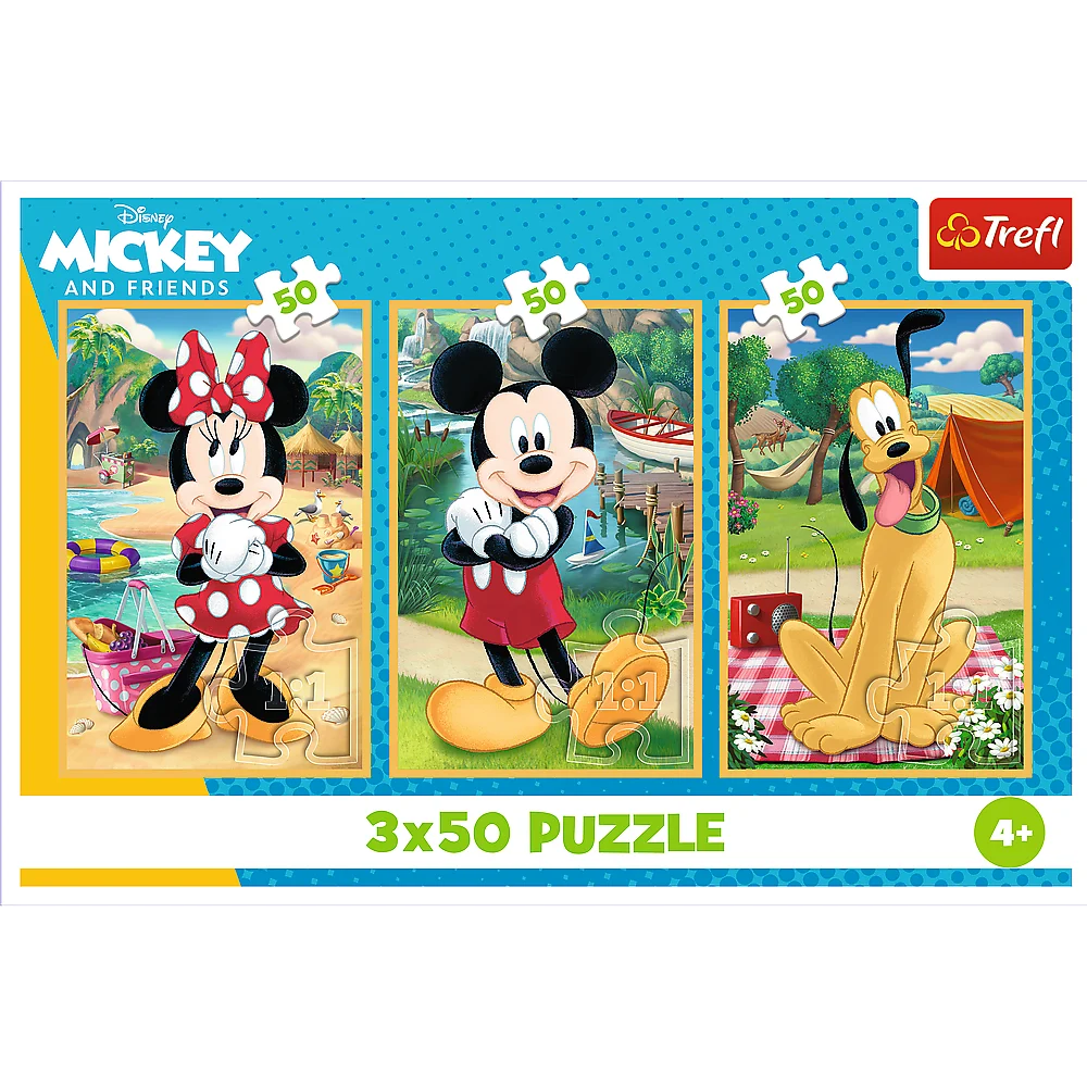 Slagalica - 3x50 - Miševi na odmoru Disney Trefl 34881_5