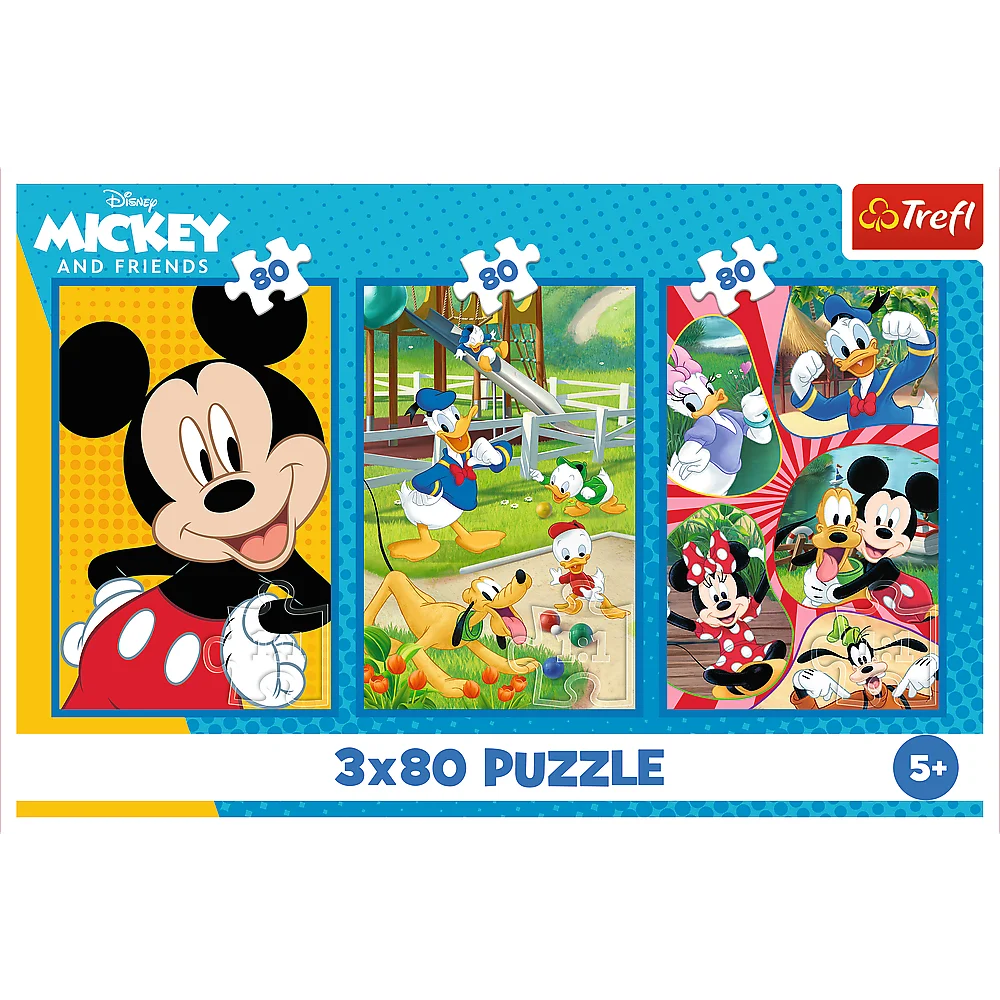 Slagalica - 3x80 - Mickey Mouse tim Trefl 34887_5