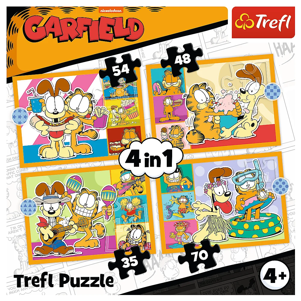 Slagalica 4 u 1 – Garfield voli lazanje – Trefl 34673_6