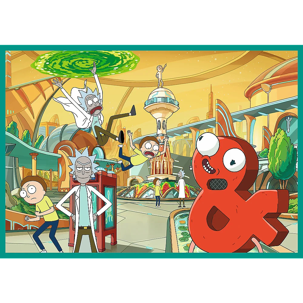Slagalica - 4x250 - Ludi svijet Ricka i Mortyja - Warner Rick and Morty Trefl 13338_3
