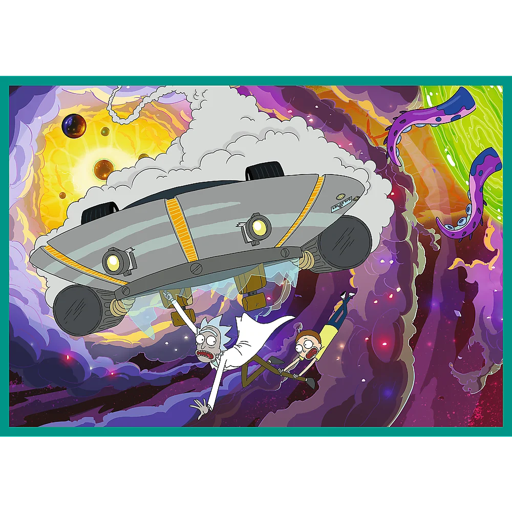 Slagalica - 4x250 - Ludi svijet Ricka i Mortyja - Warner Rick and Morty Trefl 13338_4