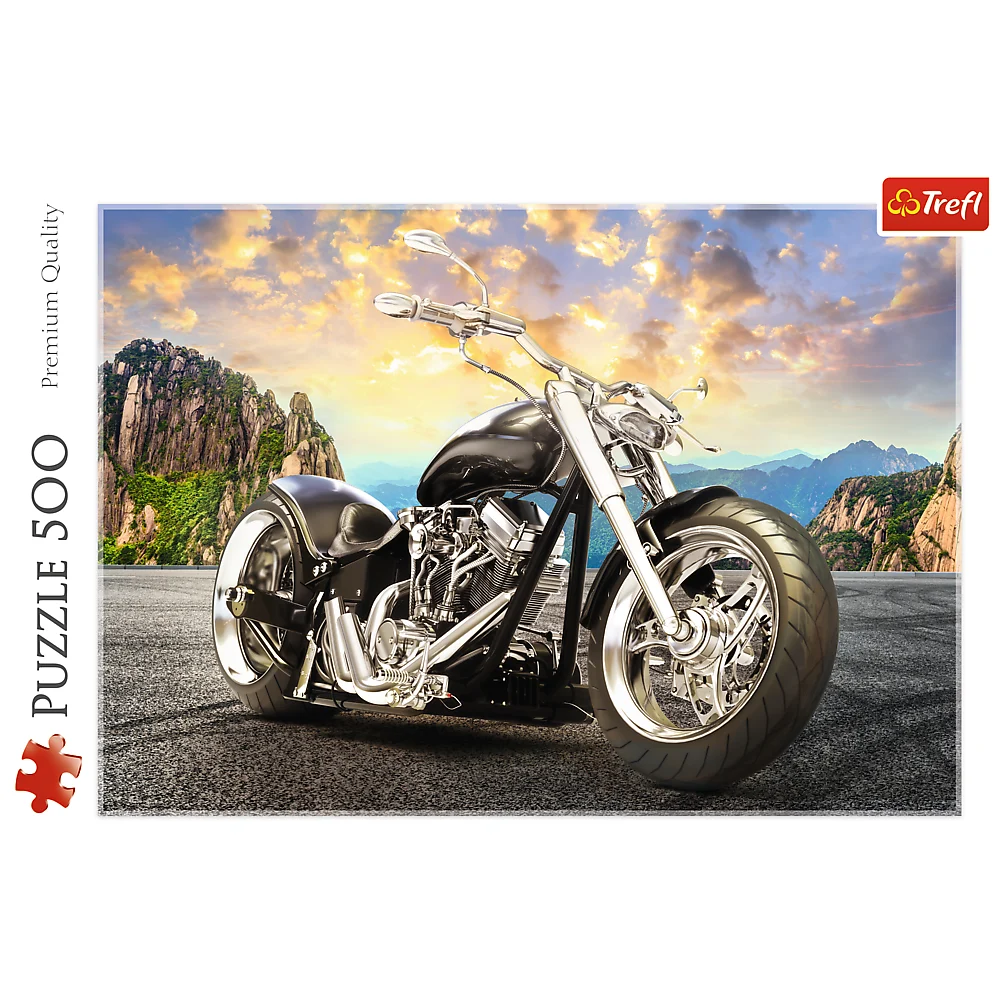 Slagalica 500 dijelova Crni motocikl 37384_3