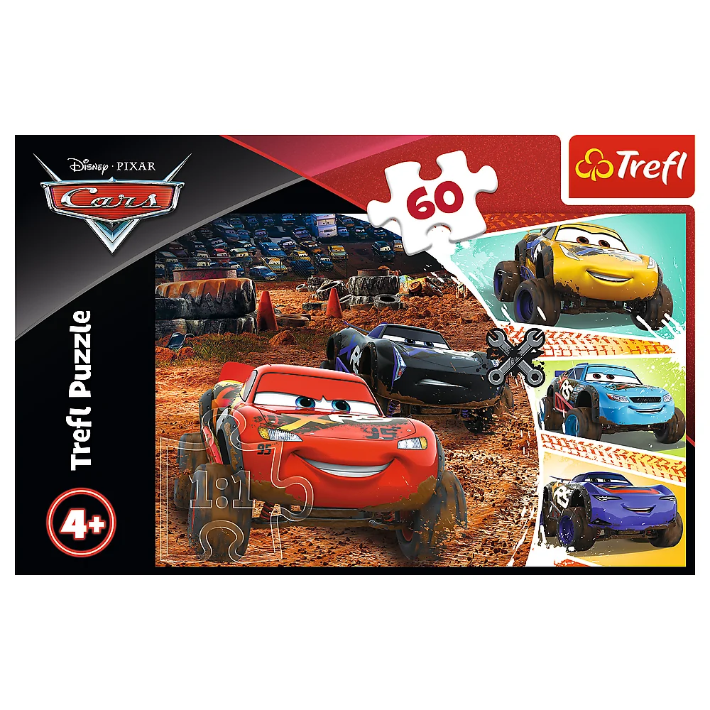 Slagalica Trefl Munja McQueen Disney Auti 3, 60 dijelova_3