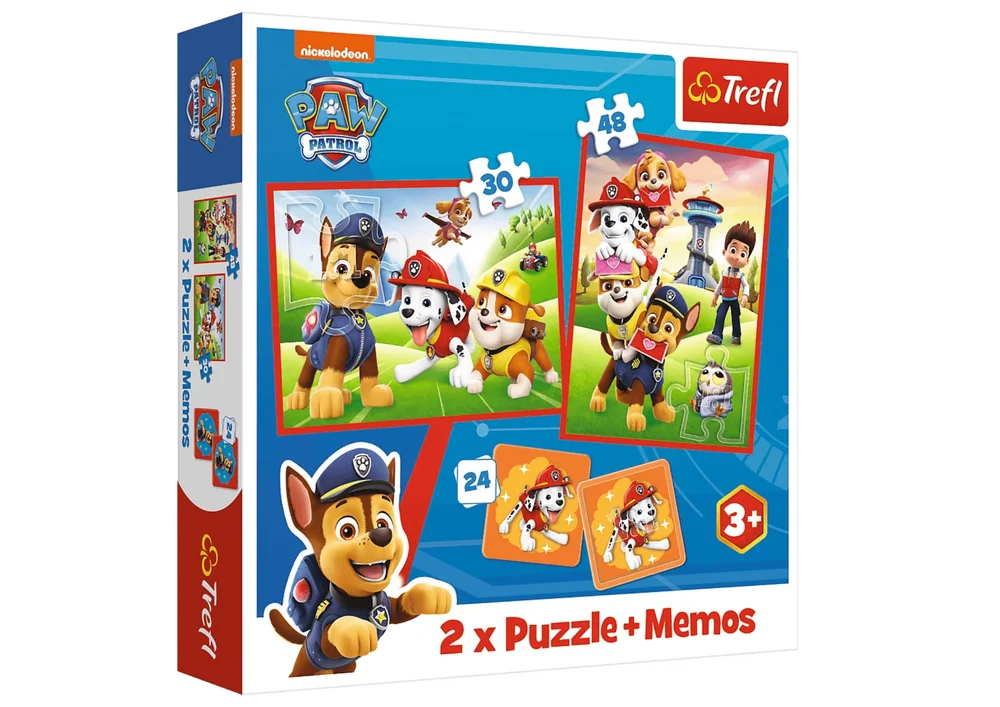 Slagalica + bilješke 2u1 Paw Patrol Pseći tim u akciji Trefl 93337_2