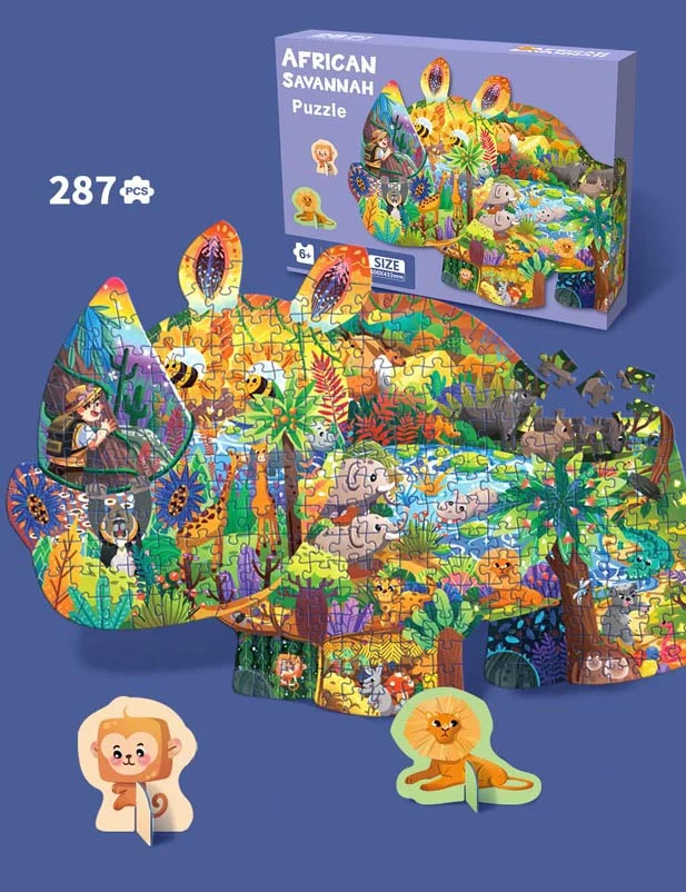 Slagalica safari nosorog, 287 dijelova_3