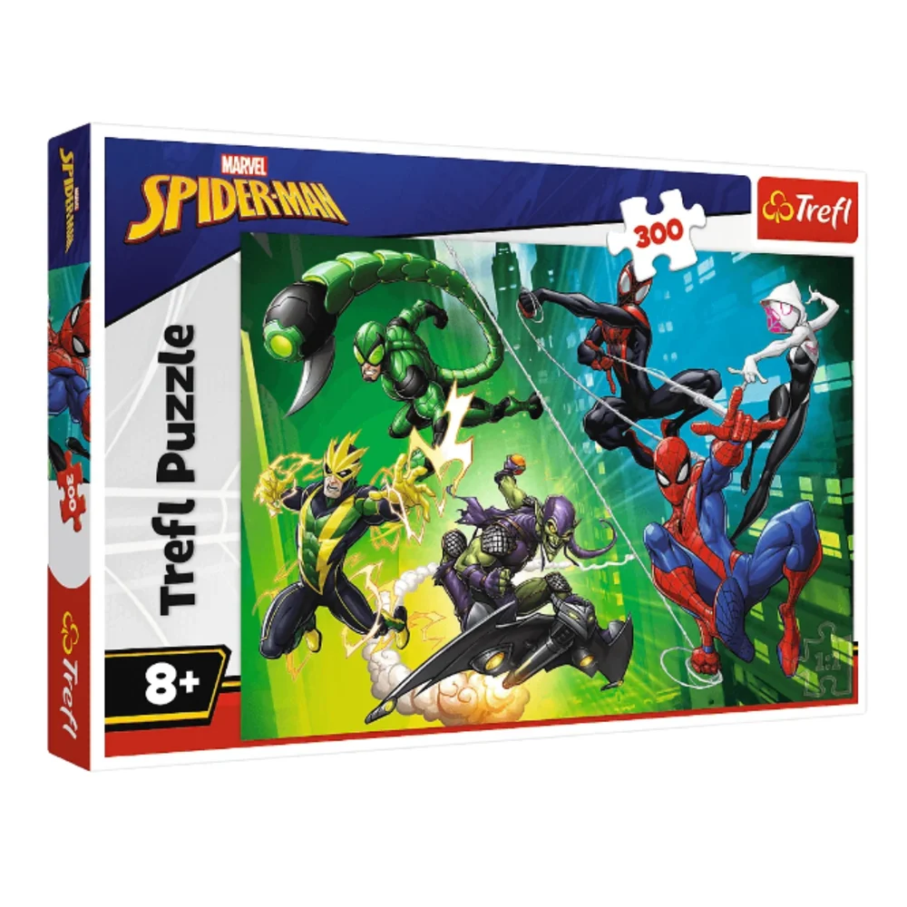 Slagalica – 300 dijelova – Disney Marvel Spider-Man – U paukovoj mreži – Trefl 23036_1