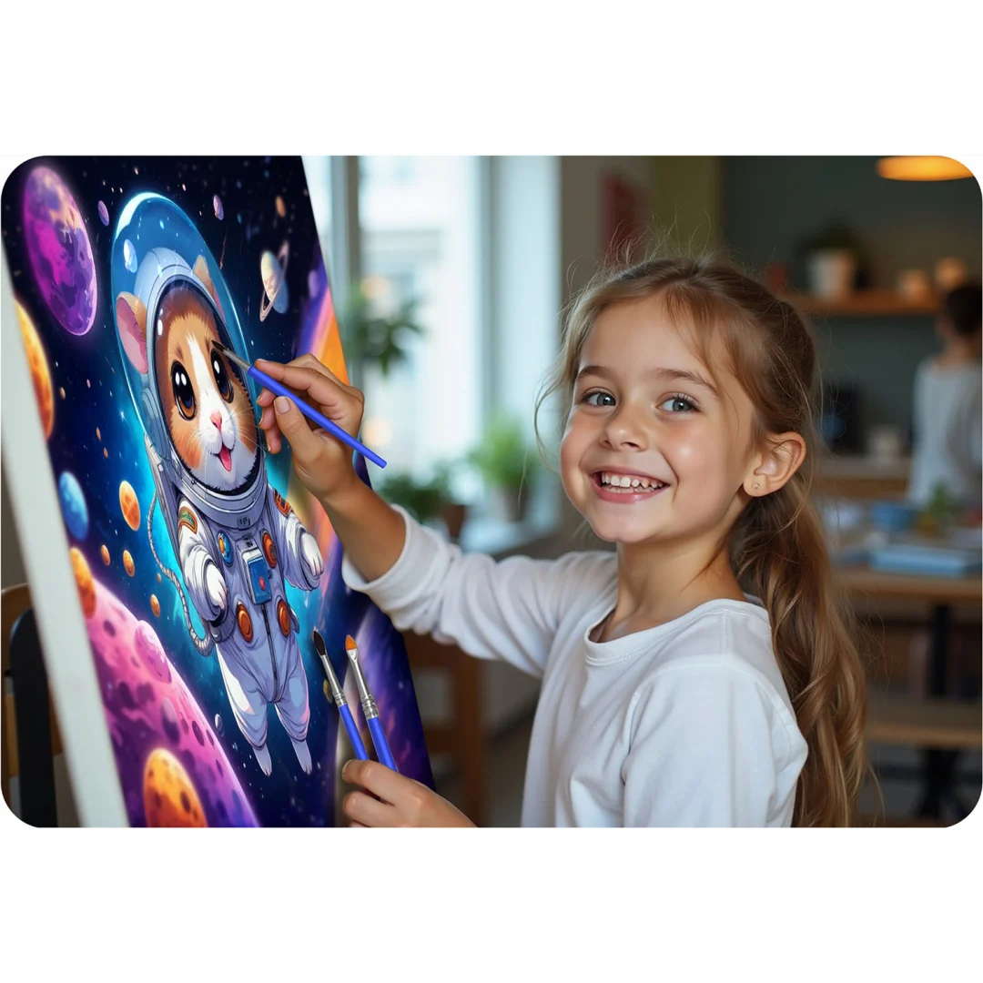 Slika po brojevima 40 × 50 cm Massido Astronaut_4