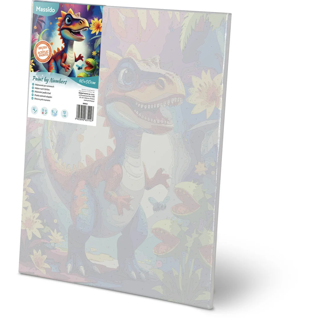 Slika po brojevima Massido 40 × 50 cm dinosaur_2