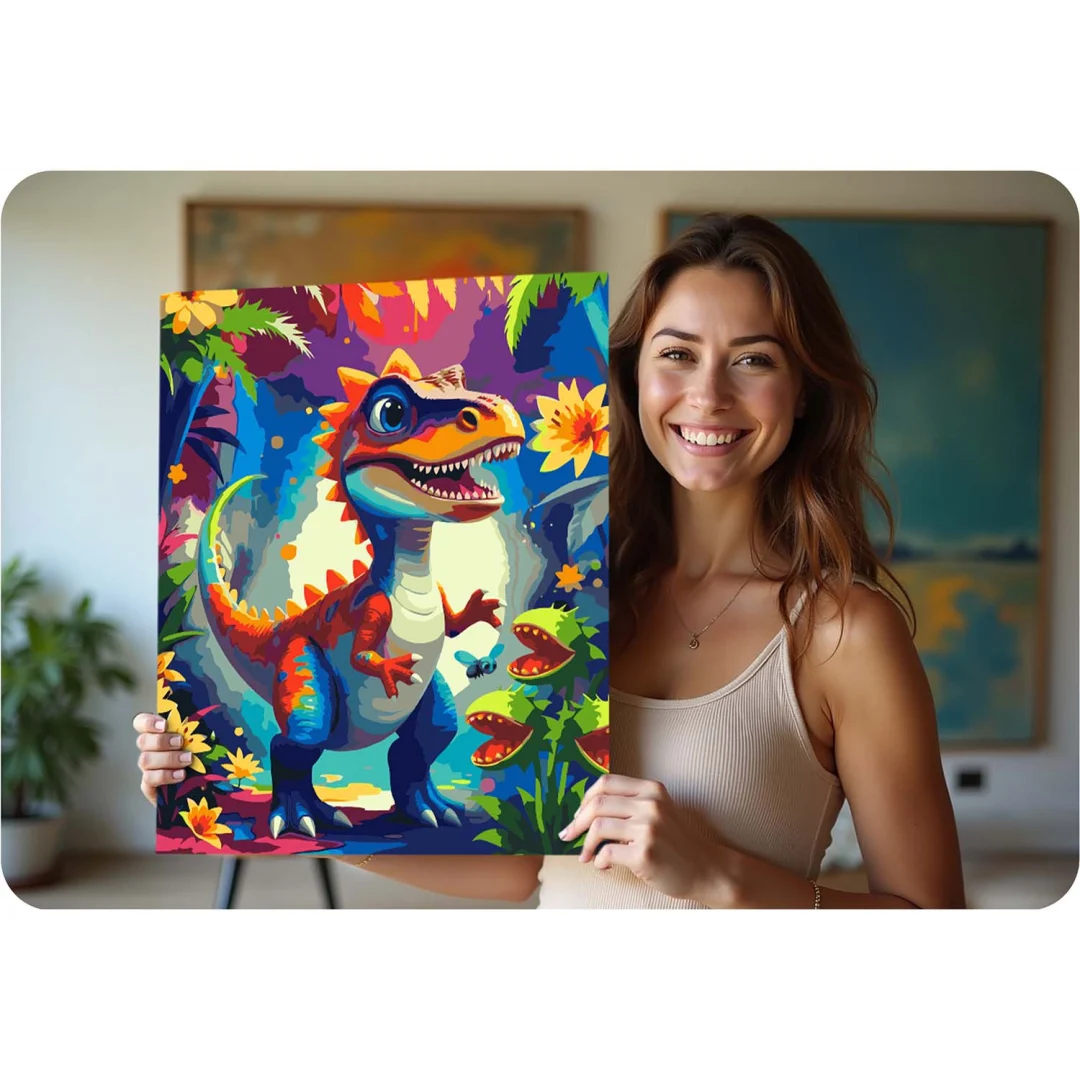 Slika po brojevima Massido 40 × 50 cm dinosaur_8