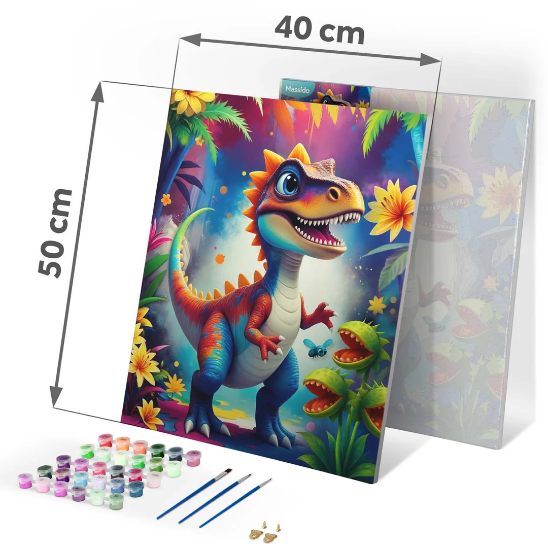 Slika po brojevima Massido 40 × 50 cm dinosaur_9