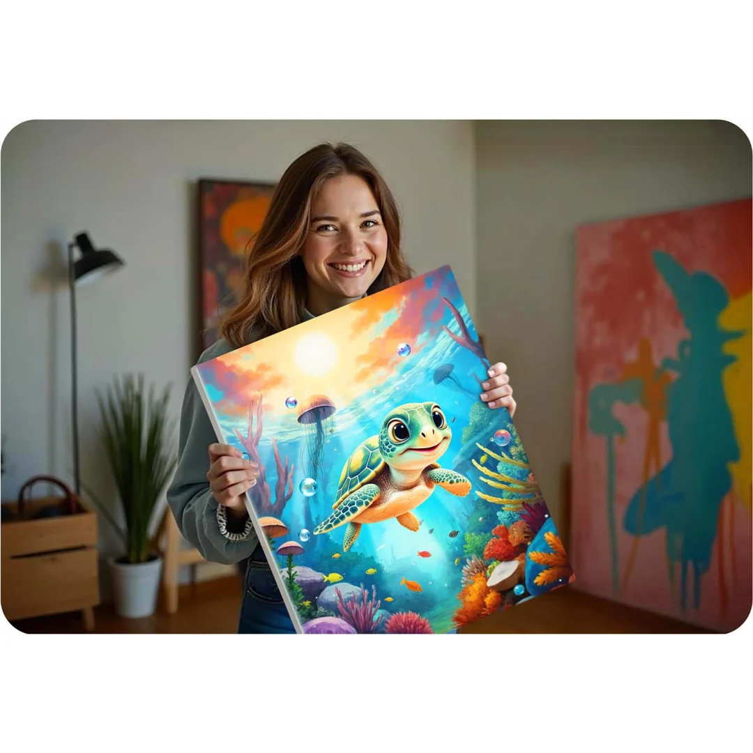 Slika po brojevima Massido 40 × 50 cm kornjača_5