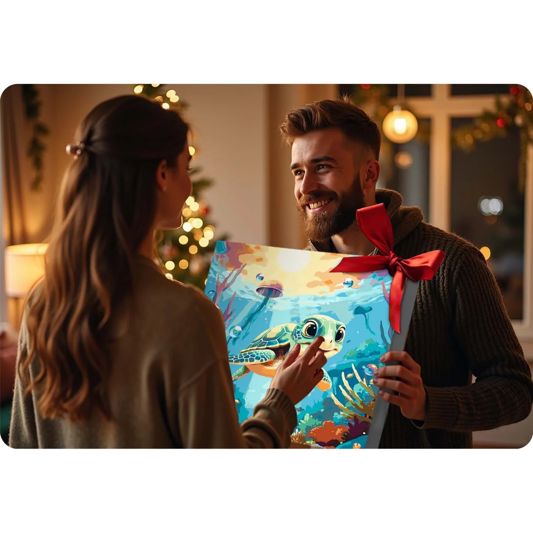 Slika po brojevima Massido 40 × 50 cm kornjača_7