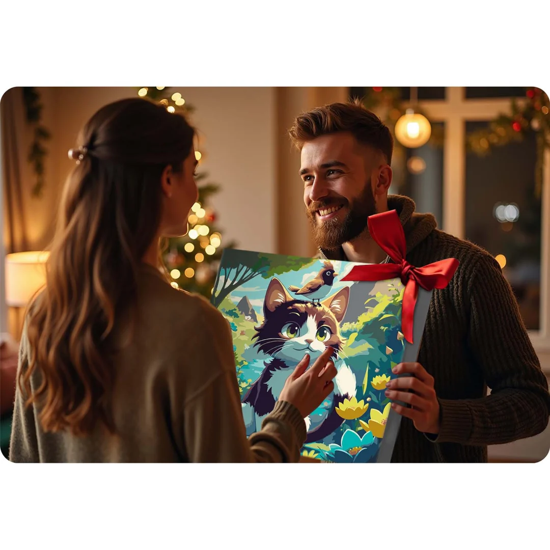 Slika po brojevima Massido 40 × 50 cm mačić_7