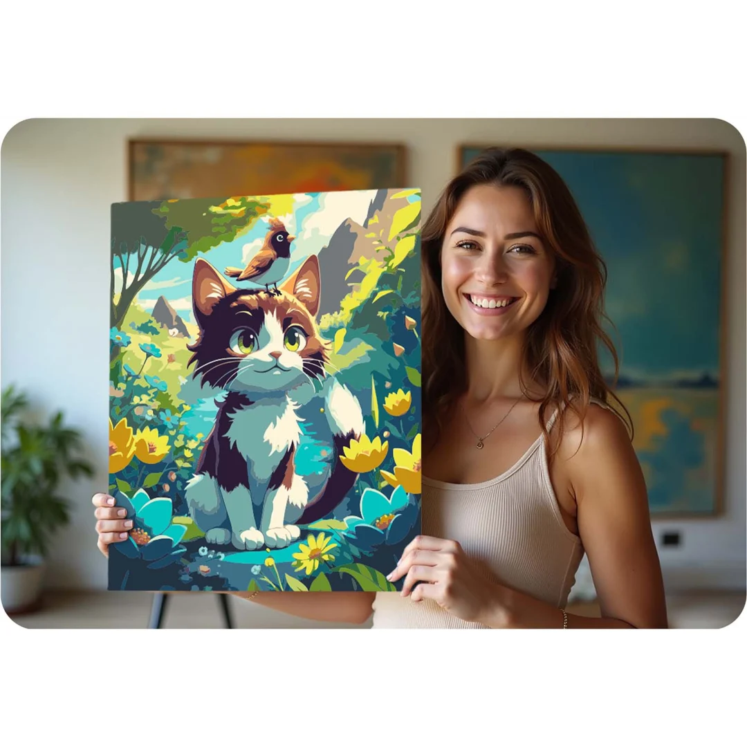 Slika po brojevima Massido 40 × 50 cm mačić_8