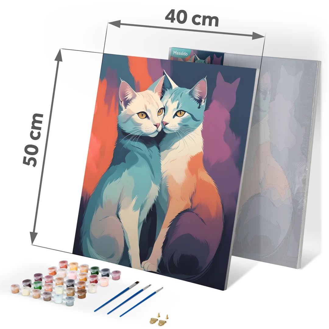 Slika po brojevima Massido 40 × 50 cm mačke · 699017_4