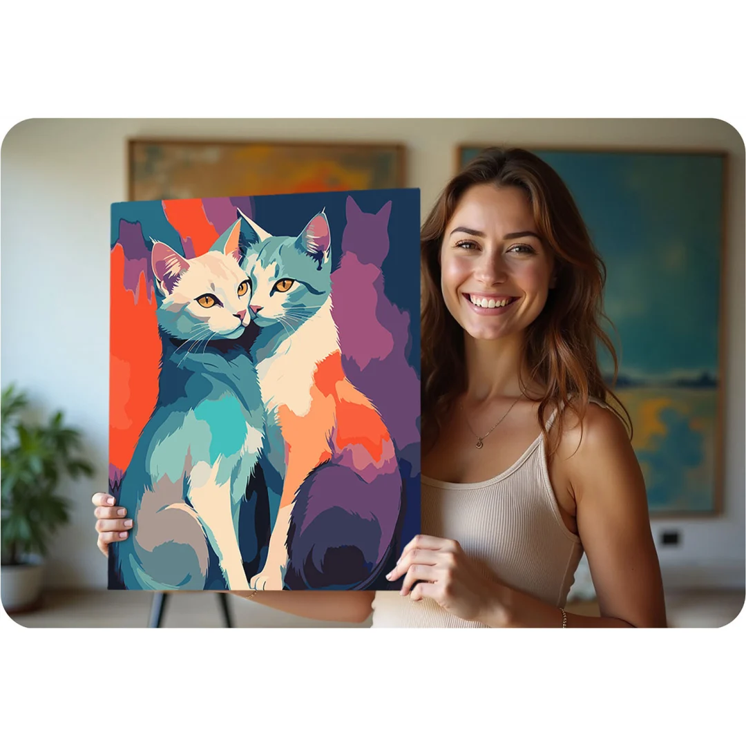 Slika po brojevima Massido 40 × 50 cm mačke · 699017_5