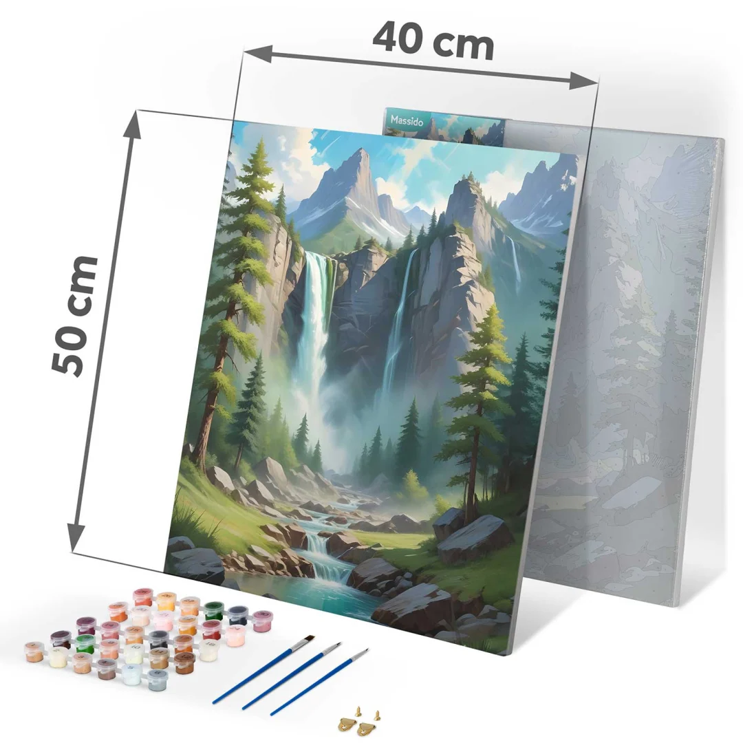 Slika po brojevima Massido 40 × 50 cm planinski krajolik_4