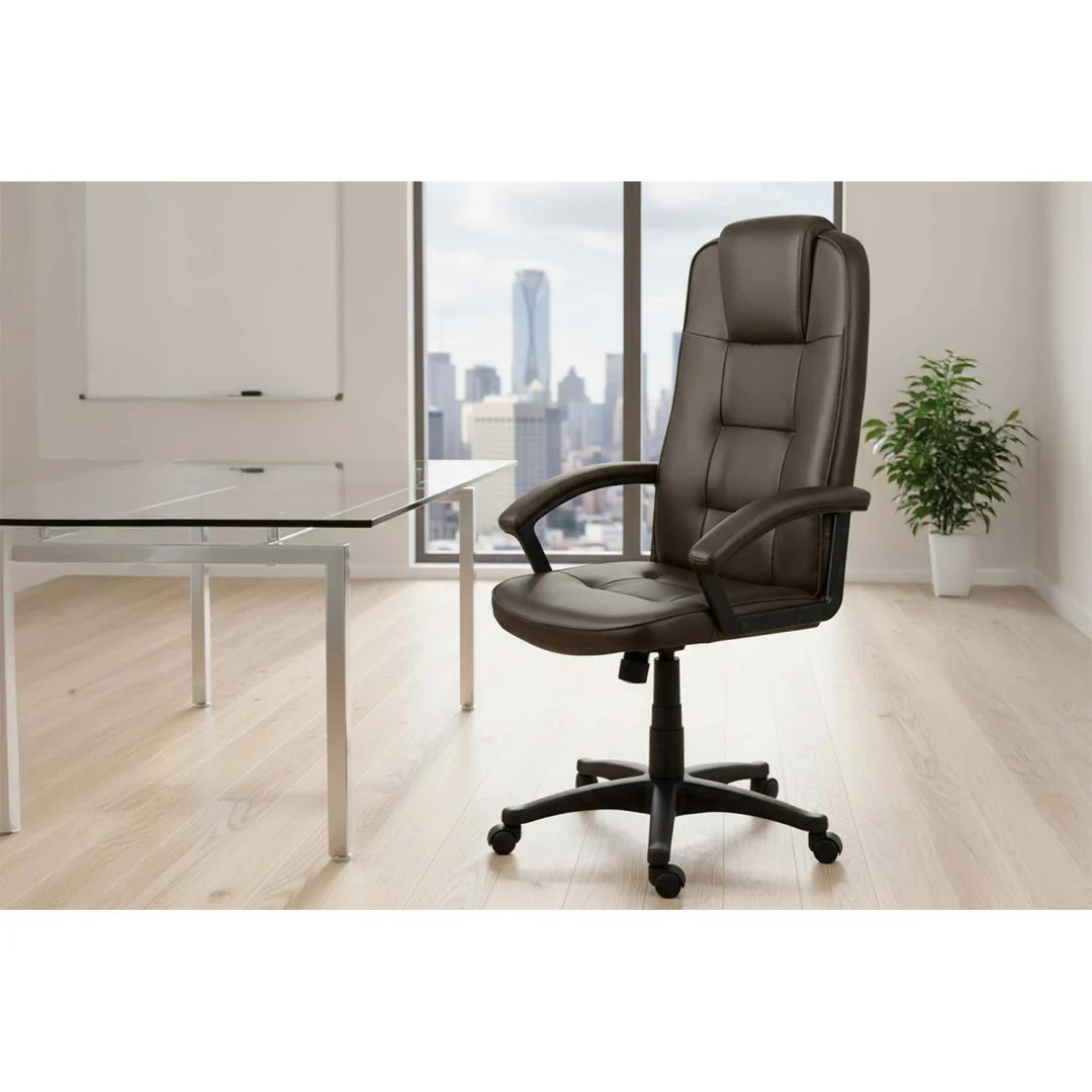 Sofotel tamnosmeđa okretna uredska stolica, tamnosmeđa, var. 402C-DARK-BROWN_7