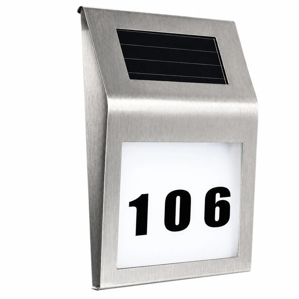 Solarna LED lampa s osvijetljenim kućnim brojem, IP65_6