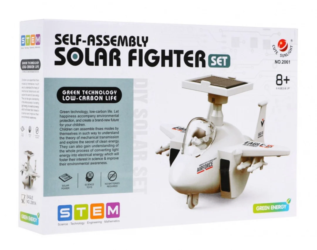 Solarni robot borac za djecu 8+ godina, igračka za sastavljanje uradi sam + motor + solarni panel_5