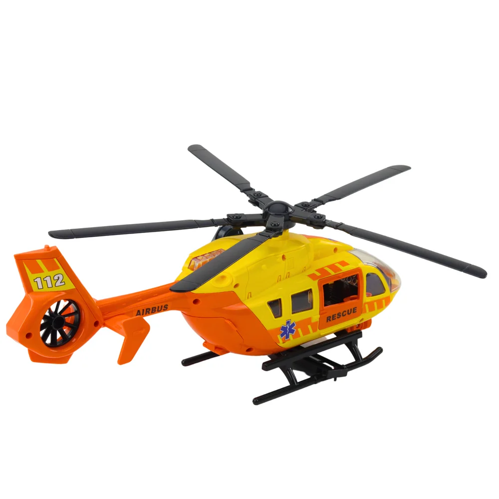 Spašilački helikopter s kukom i nosilima, svjetla i zvukovi, narančasti, 1:12_3